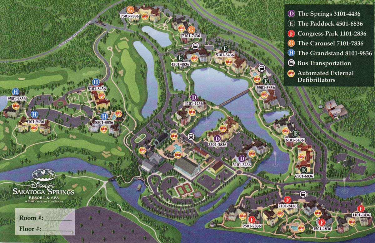 Saratoga Springs Map, June 2009