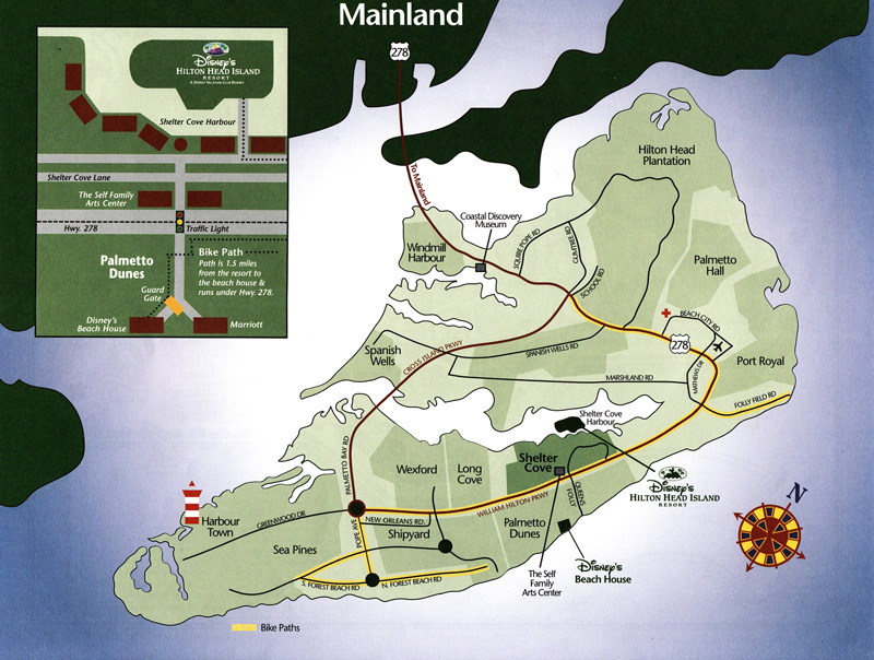 Hilton Head Island Map (back)