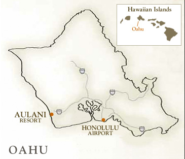 Aulani location map