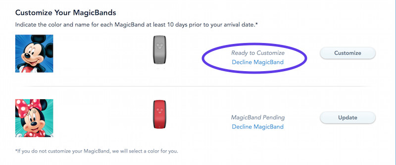 MagicBand Decline