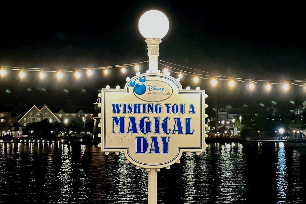Disney Vacation Club Magical Day Sign