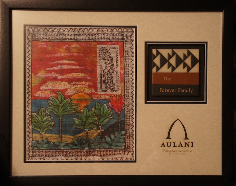 Aulani founding member plaque