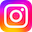new Instagram logo white full gradient colour background 32x32
