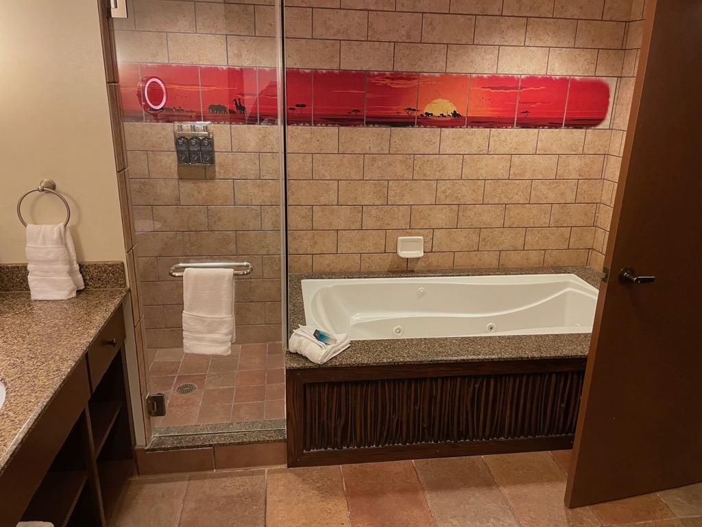 Master Bathroom Shower and Tub