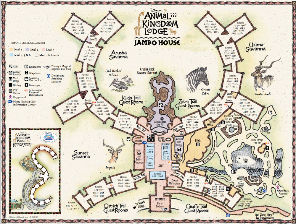 Jambo House map