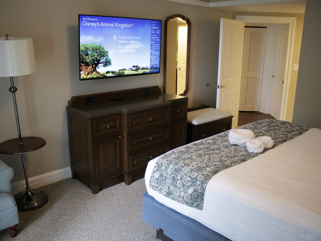 Master bedroom armoire and TV