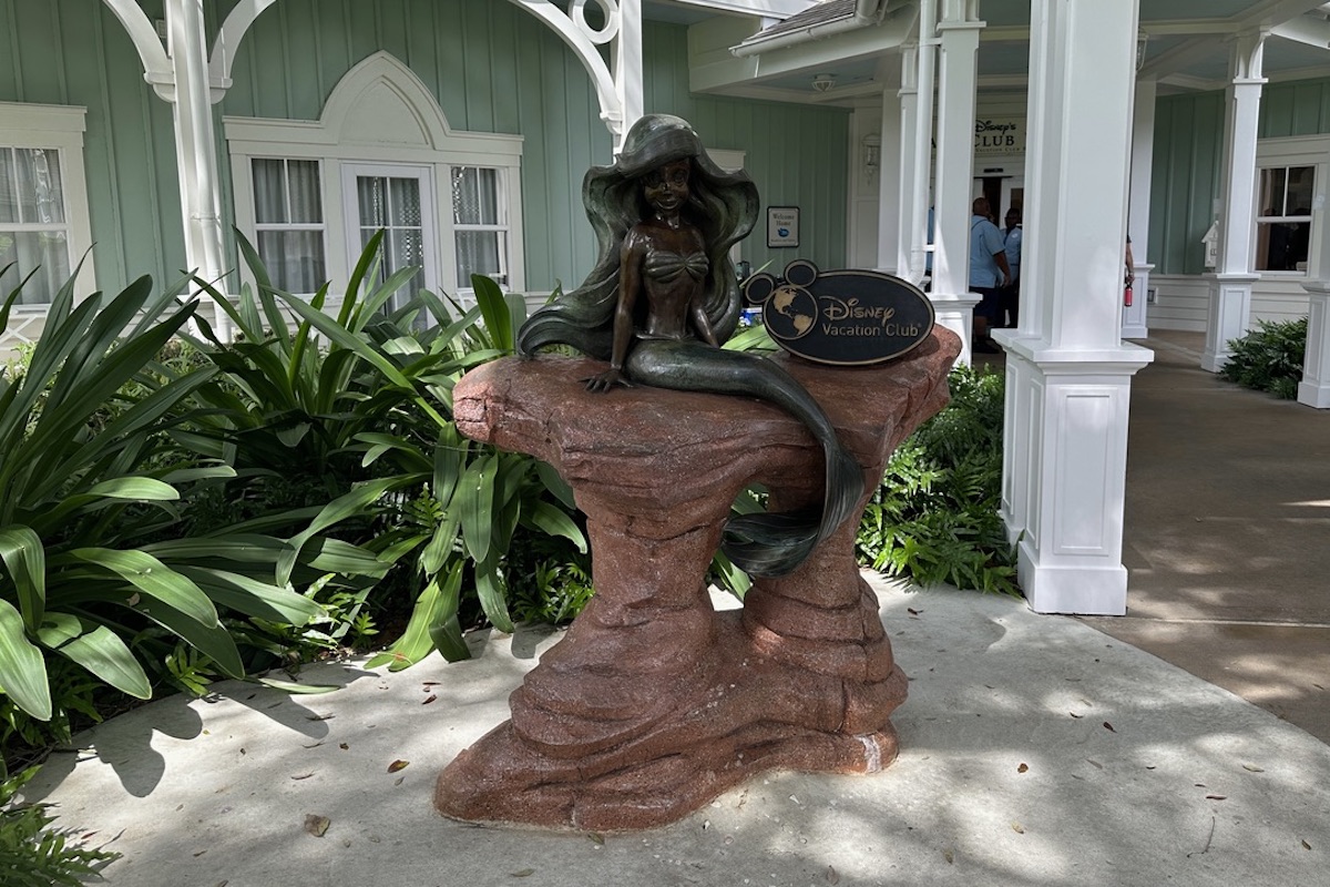 Disney Vacation Club Ariel statue