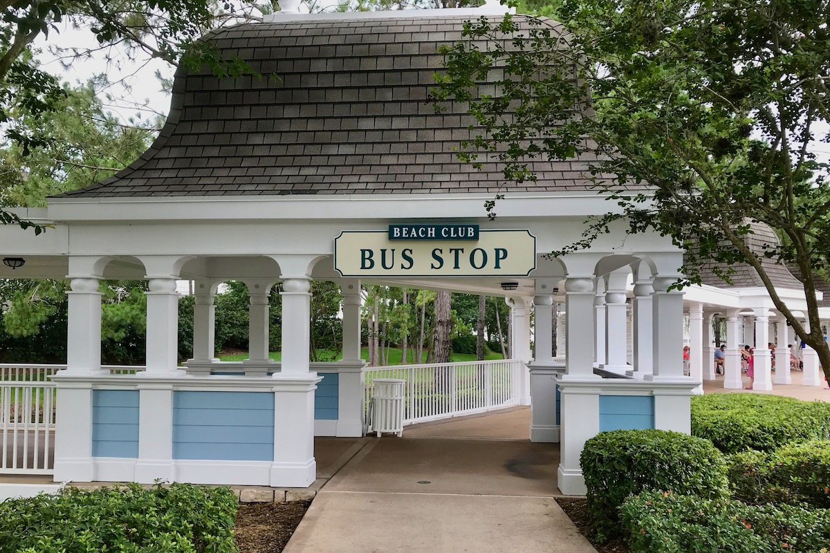 Beach Club bus depot