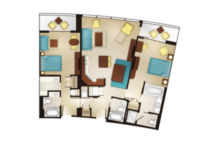 Two Bedroom Villa floor plan
