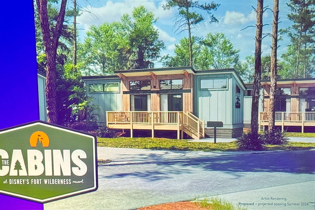 Cabins at Disneys Fort Wilderness Concept 2023 December Exterior