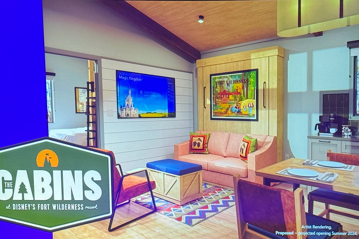 Cabins at Disneys Fort Wilderness Concept 2023 December Interior