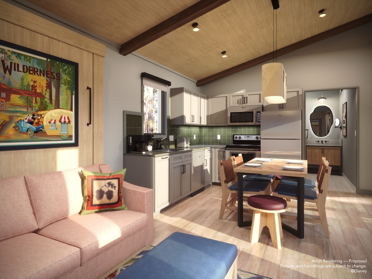 Cabins at Disneys Fort Wilderness Concept Kitchen 202312