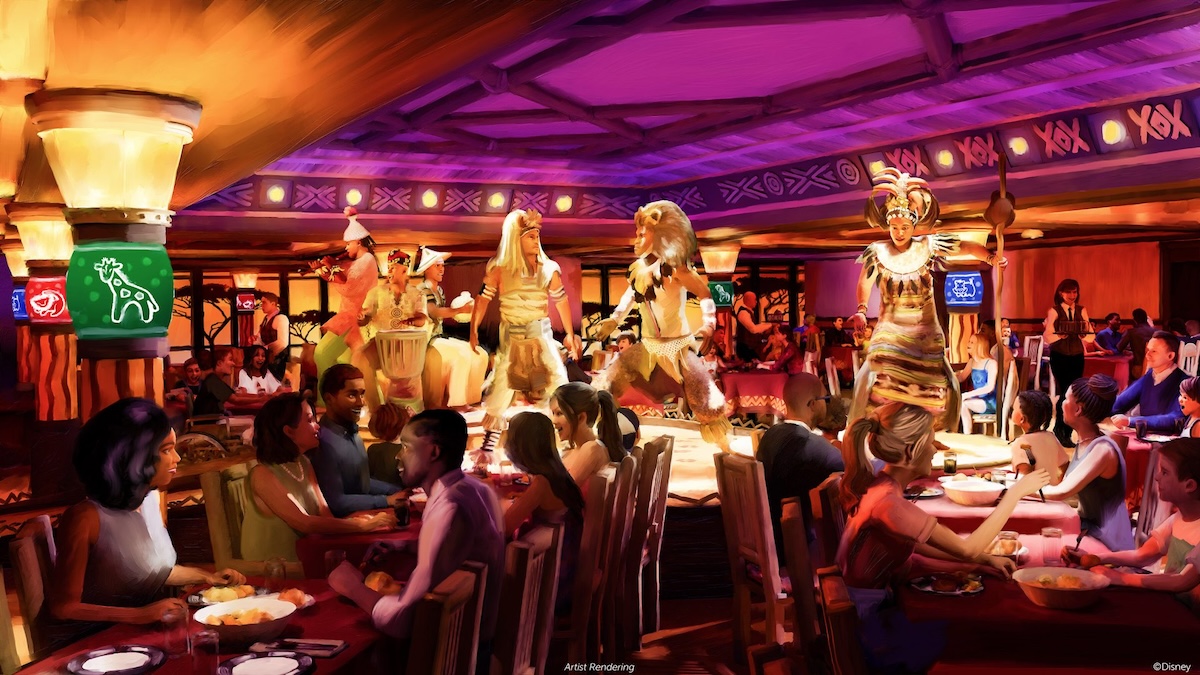 Disney Cruise Line Disney Destiny Pride Lands Feast of the Lion King