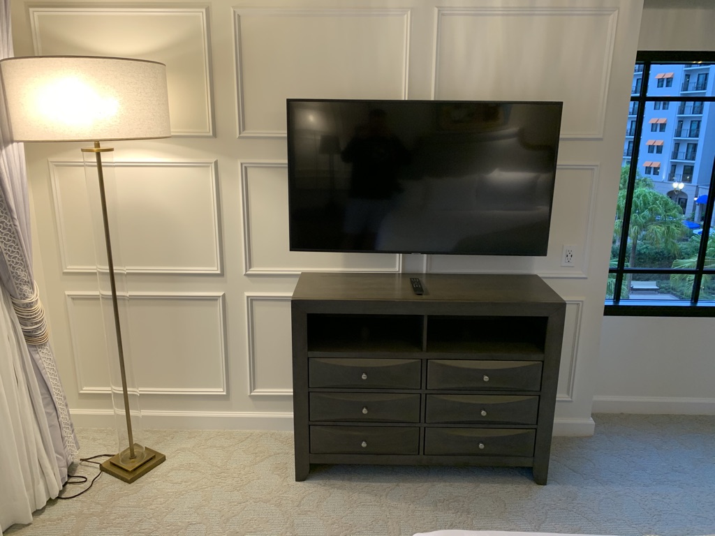 Third bedroom dresser and flat panel TV