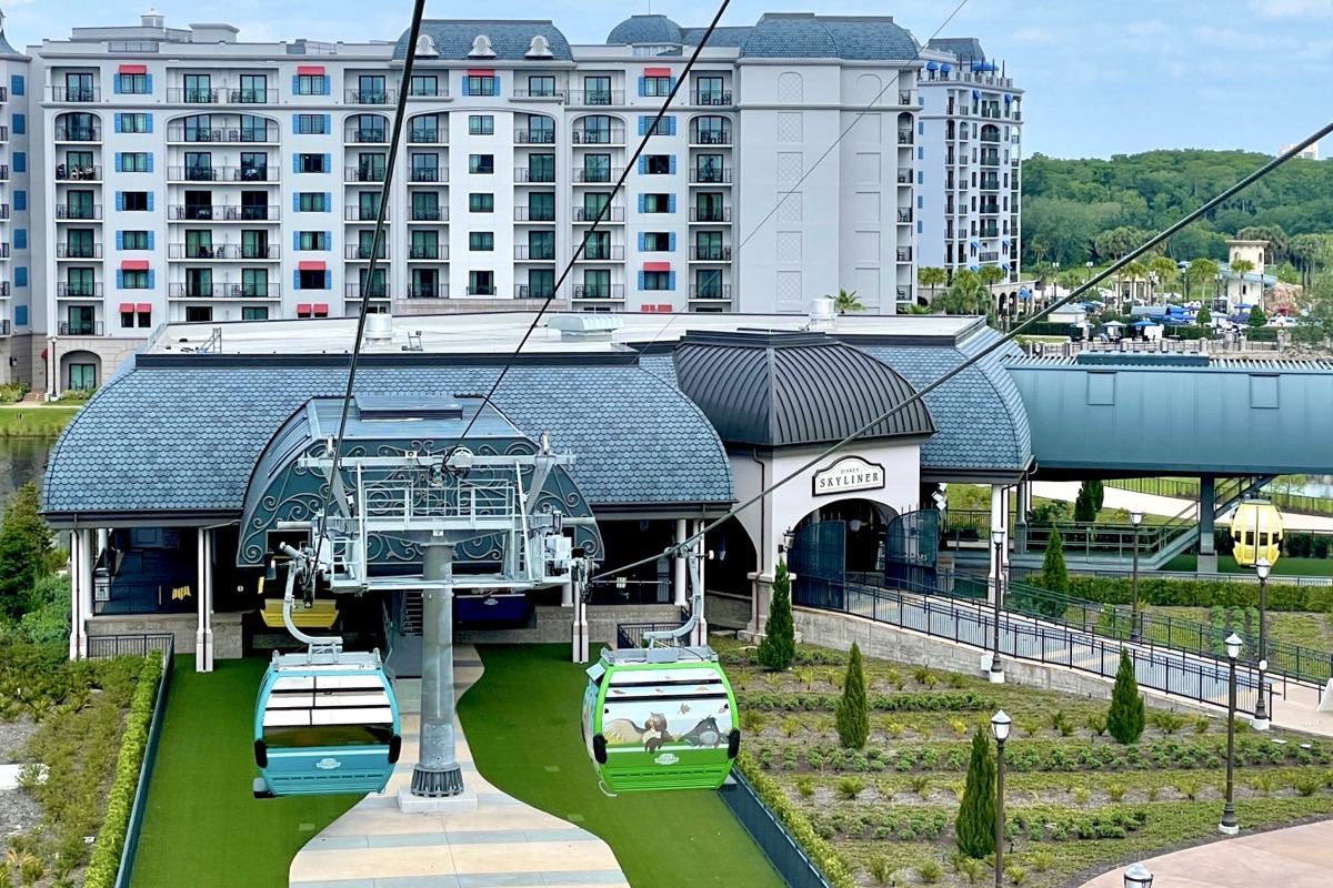 Disneys Riviera Resort Exterior Skyliner Above