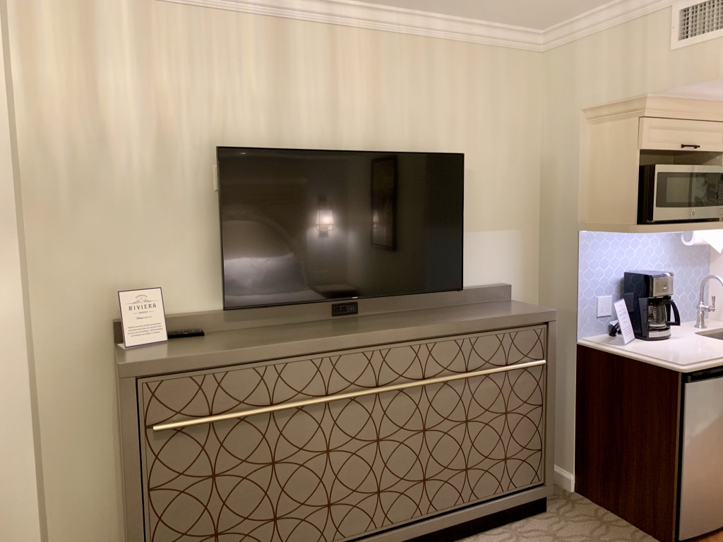 TV with twin-size Murphy bed below