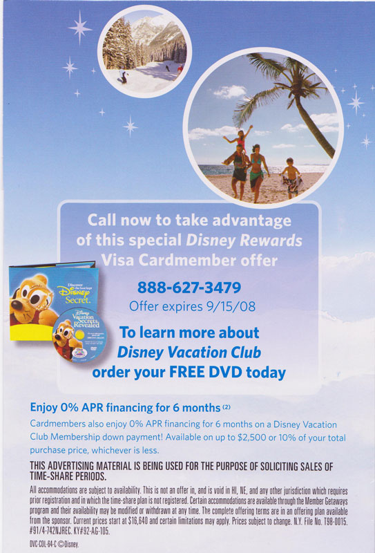 Chase Disney Visa Offer