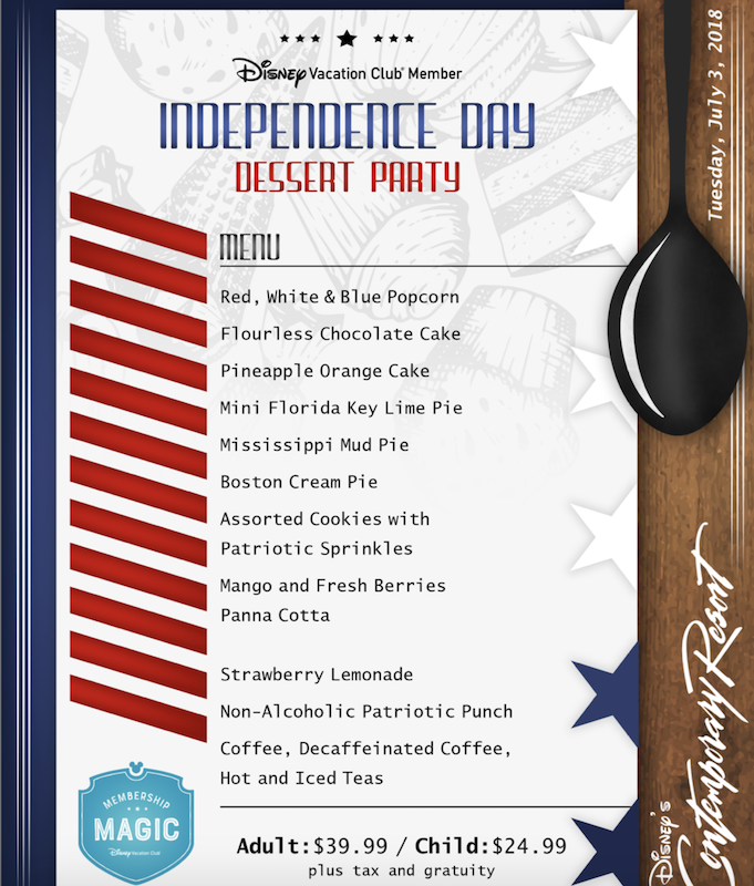 Independence Day Dessert Party 2018