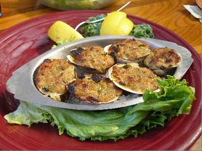 Stuffed Clams at Captain Hirams