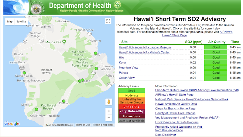 Hawaii DOH Air Quality