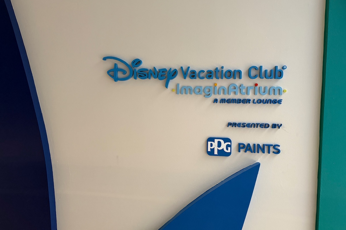 Disney Vacation Club Imaginatrium Sign