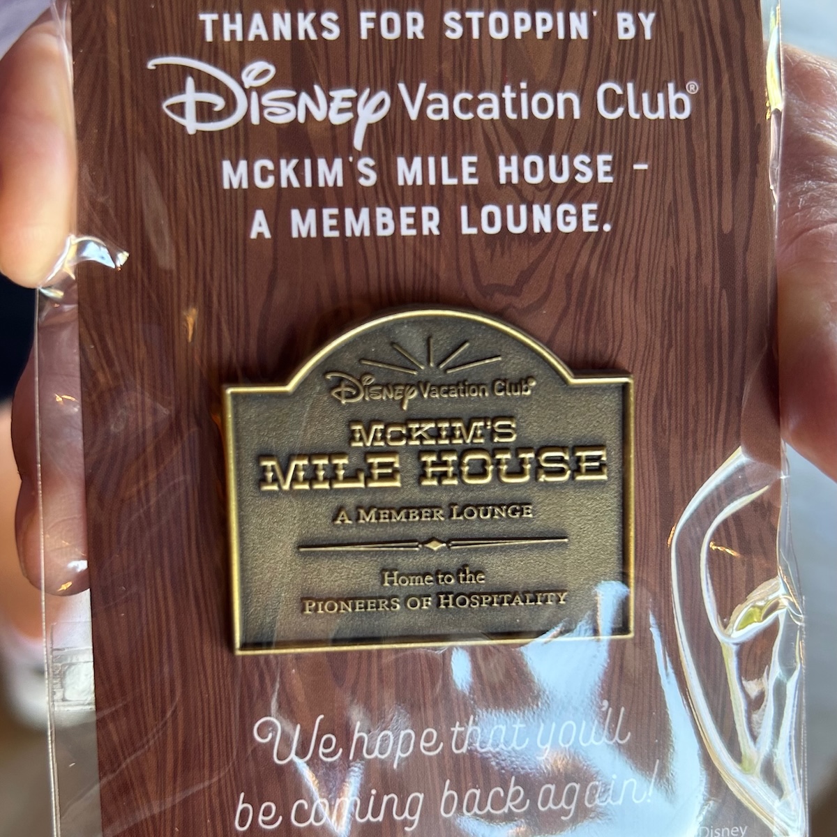 Disney Vacation Club McKims Mile House Pin Opening