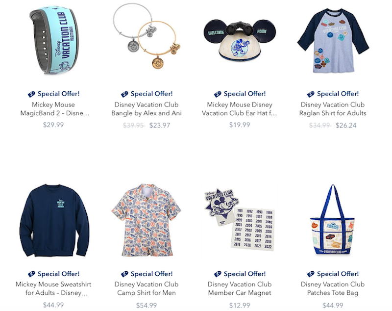 Disney Vacation Club Merchandise