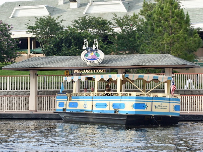 Boat dock offering service to Disney Springs