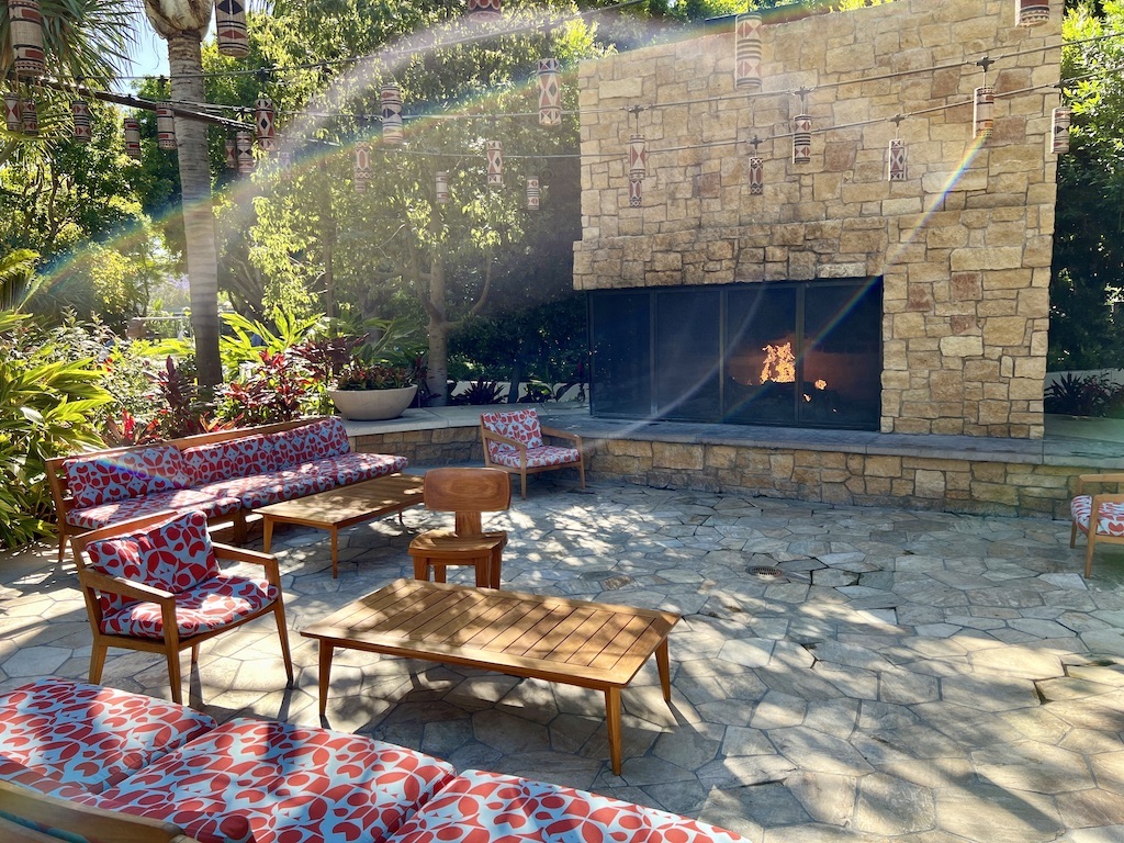 Outdoor Fireplace and Seating