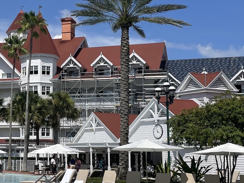Grand Floridian Construction July 2022