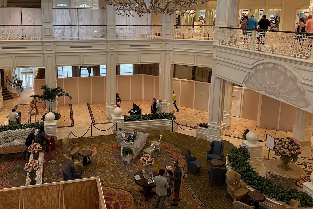Disneys Grand Floridian Lobby Refurb 202507a