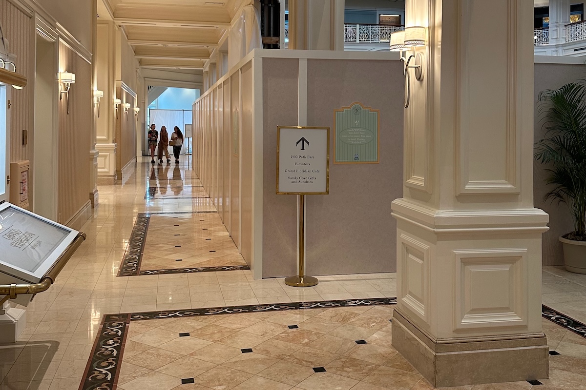 Disneys Grand Floridian Lobby Refurb 202507b