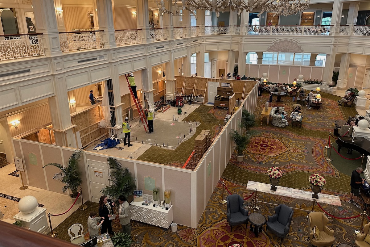 Disneys Grand Floridian Lobby Refurb 202507c
