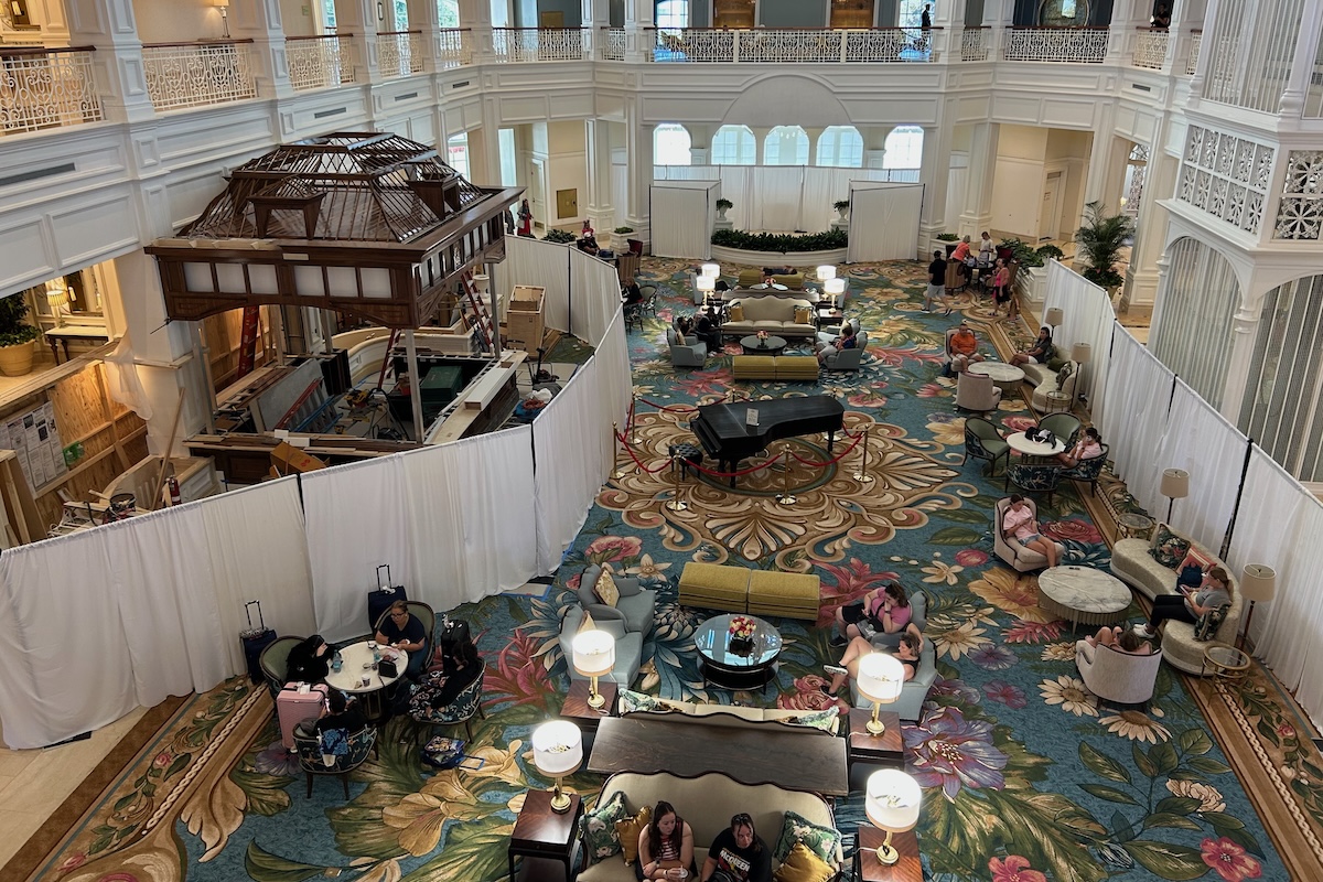 Disneys Grand Floridian Lobby Refurb 202510d