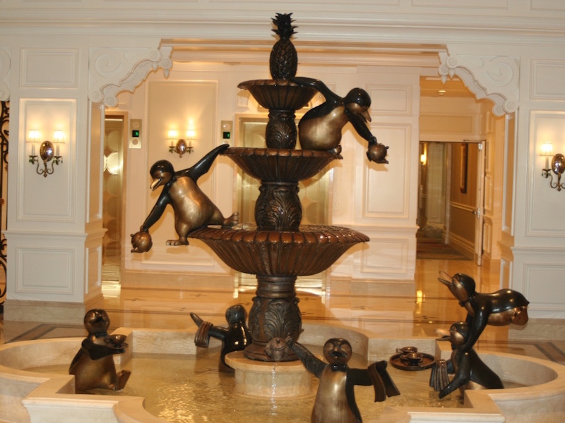 Lobby fountain detail