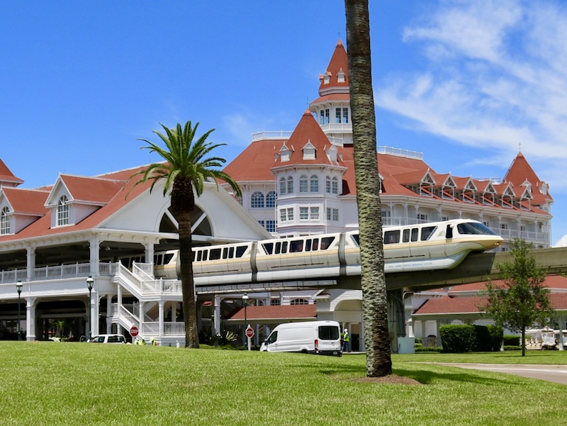 Main building and monorail station