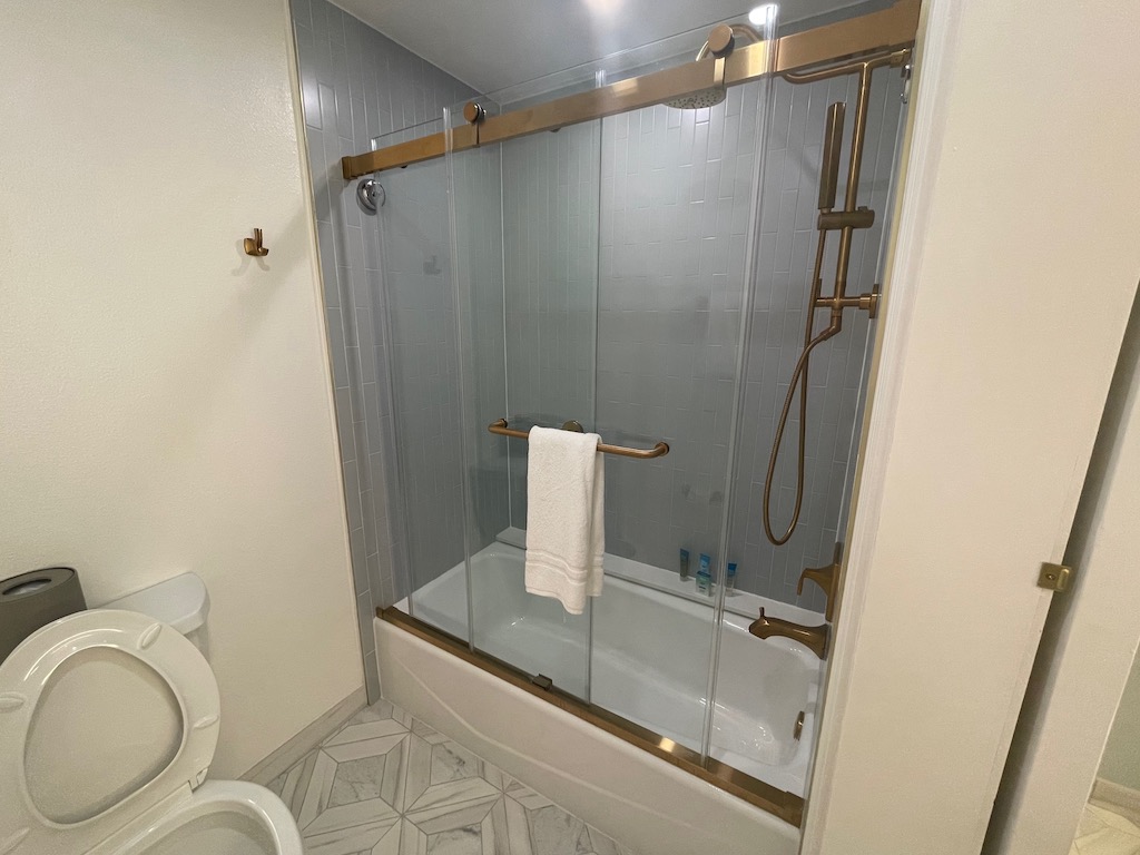 Tub, Shower and Commode