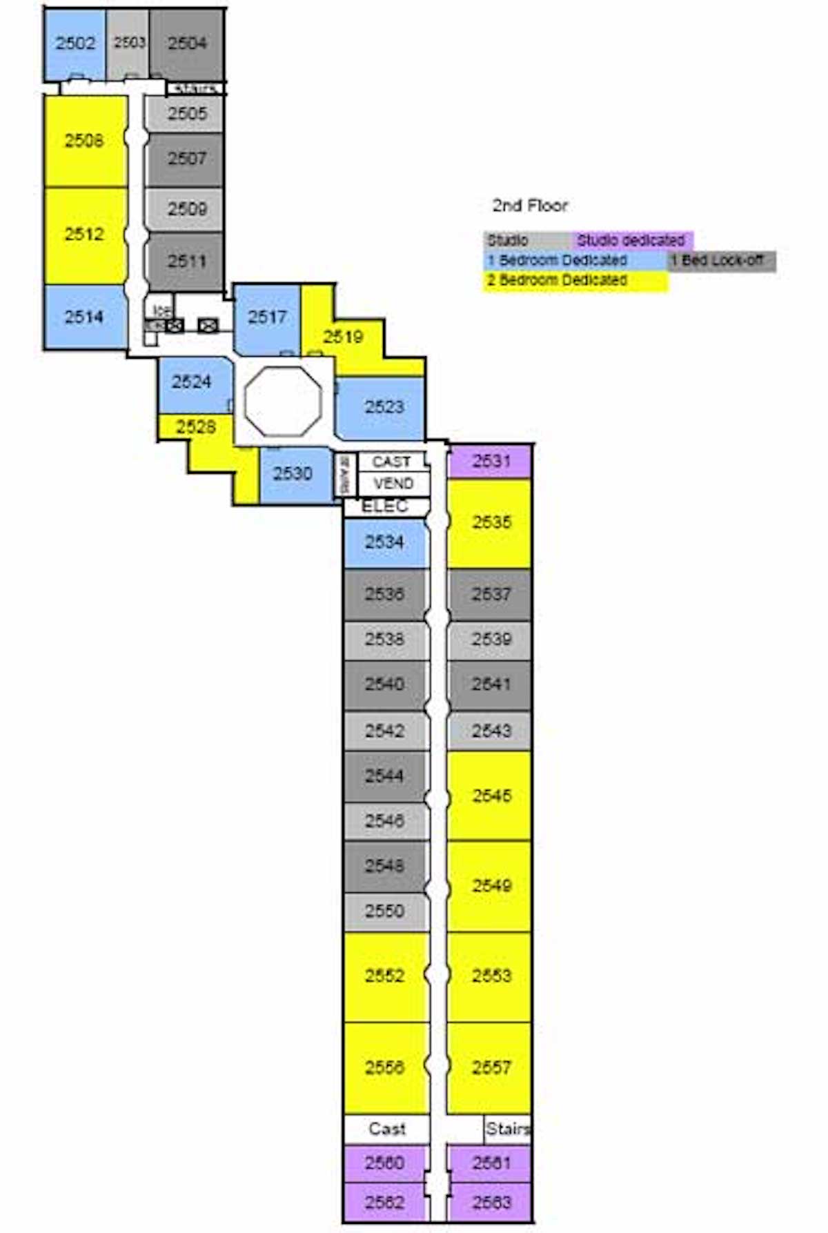 Boulder Ridge Villas Floorplan - Floor 2