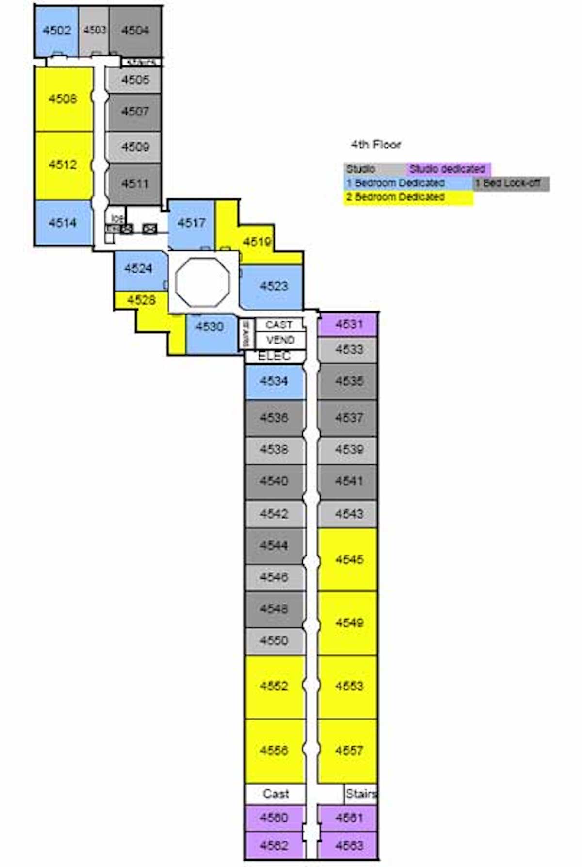 Boulder Ridge Villas Floorplan - Floor 4